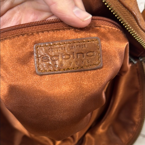 Anthropologie tan brown Leather Crossbody Bag Sabina New York Leather Crossbody - Picture 9 of 16
